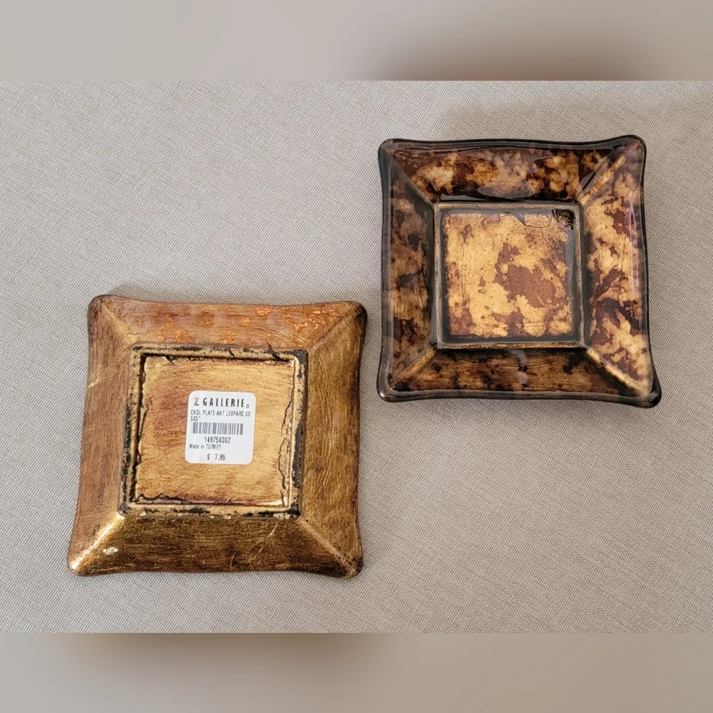 Z GALLERIE glass candle plates